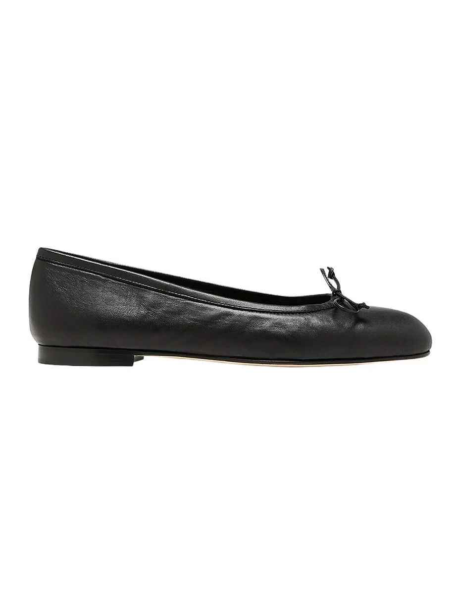 Manolo Blahnik Women's Veralli Leather Ballet Flats