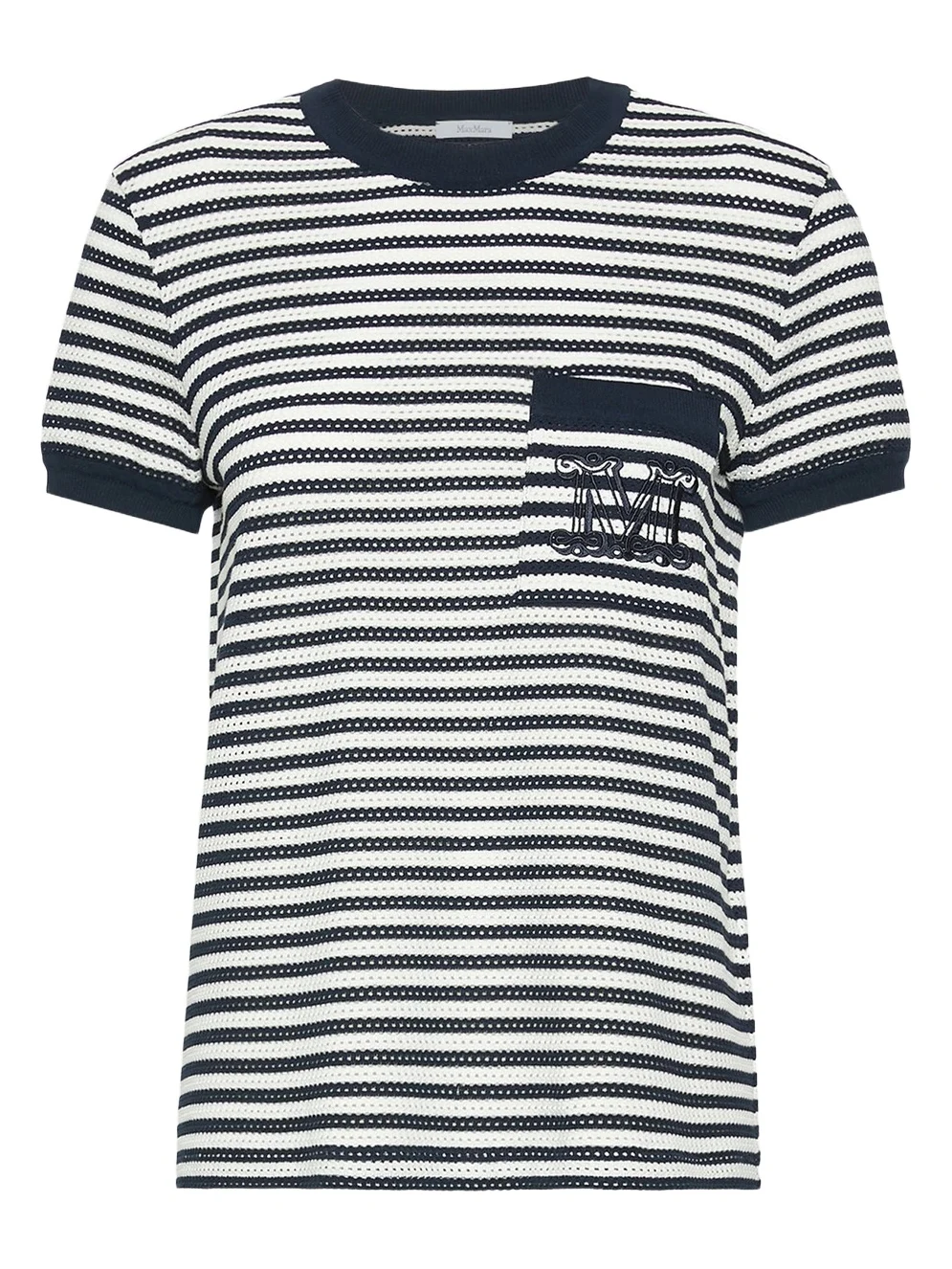 Women's Striped Cotton Mesh T-Shirt Women's Striped Cotton Mesh T-Shirt