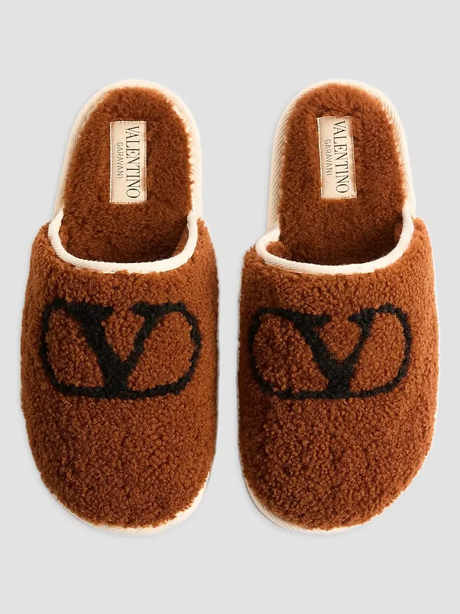 Valentino Men's Ta Chambre Wool Slides | Thumbnail 4