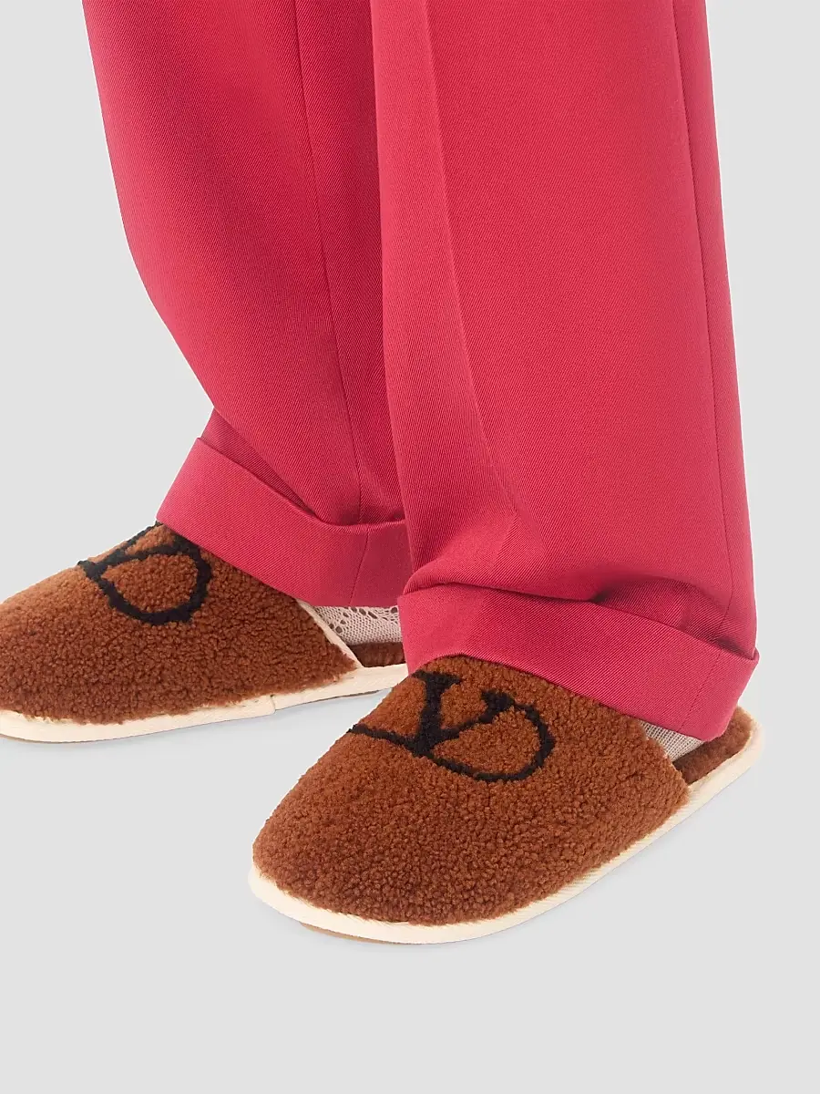 Valentino Men's Ta Chambre Wool Slides | Thumbnail 7
