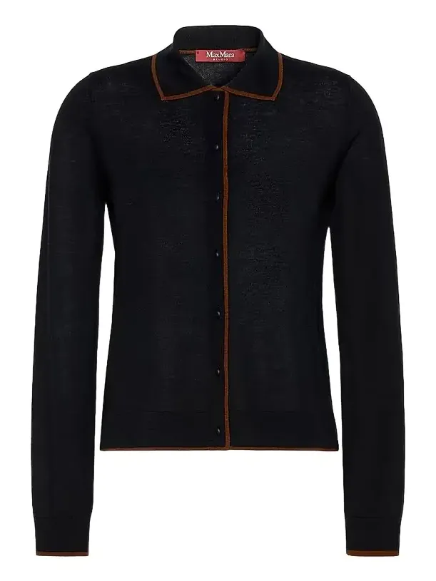 Women's Wool and Silk Yarn Cardigan Women's Wool and Silk Yarn Cardigan