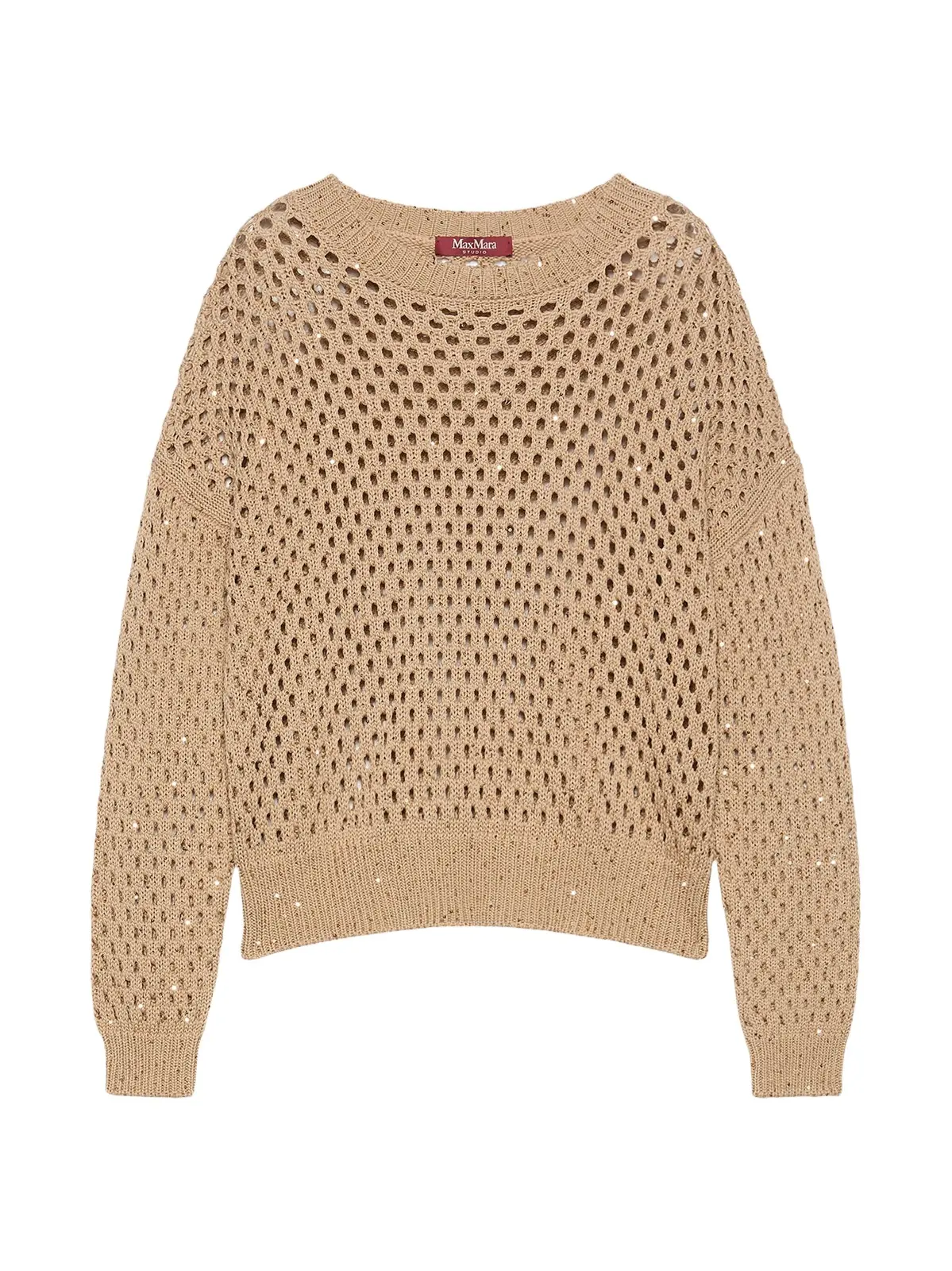 Max Mara Women's Sequinned Cotton Boxy Sweater