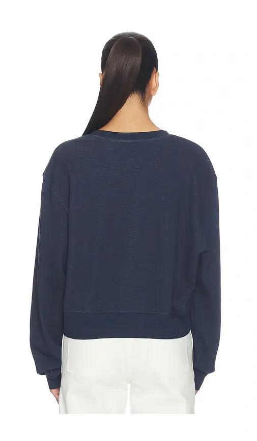 Frame The Striped Cuff Sweatshirt | Thumbnail 3 Frame The Striped Cuff Sweatshirt | Thumbnail 3