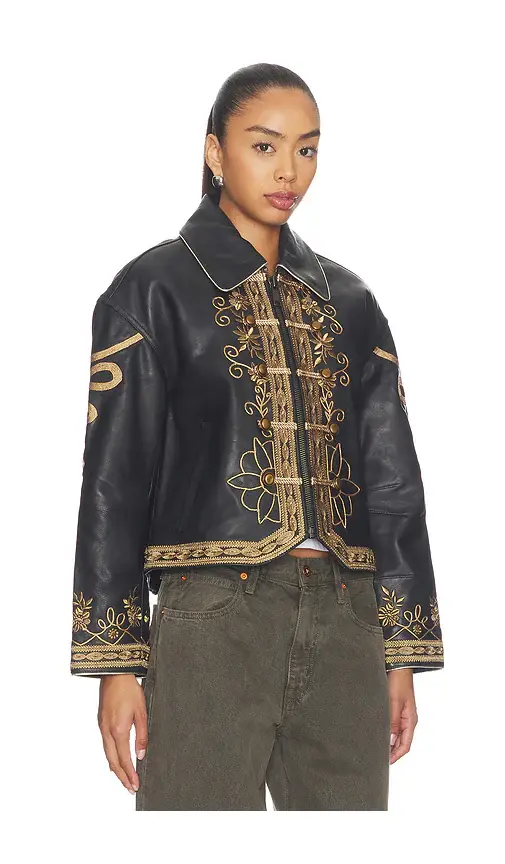 Free People x We The Free Lana Leather Jacket | Thumbnail 3