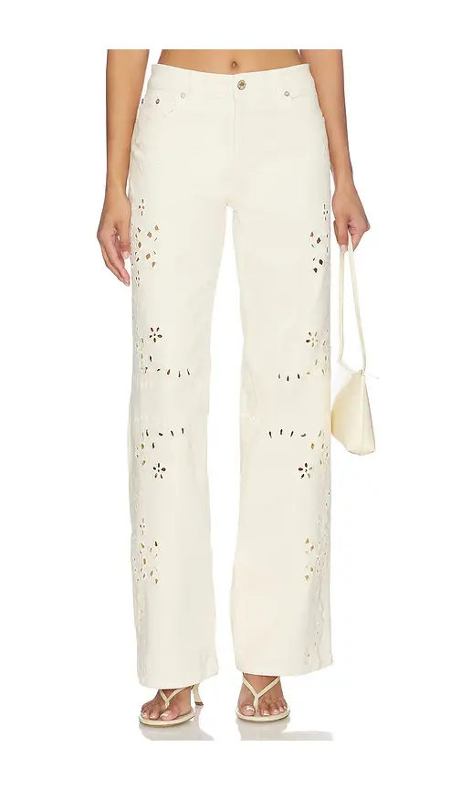 LoveShackFancy Dellah Pant | Image 1 LoveShackFancy Dellah Pant | Image 1