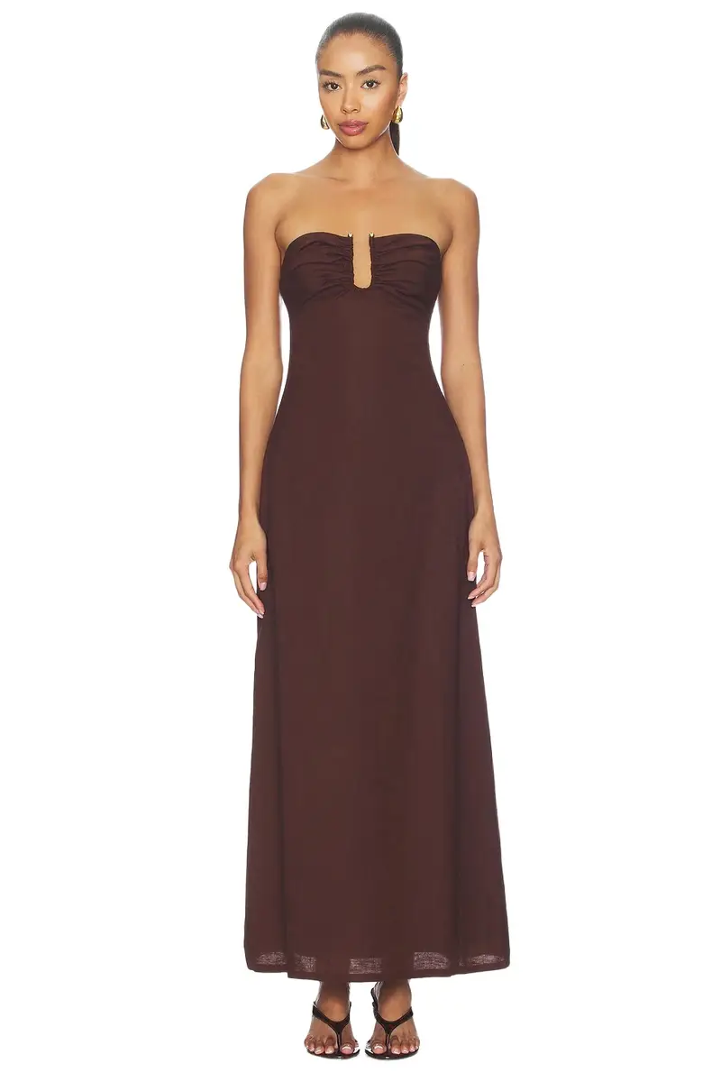 Martha Strapless Maxi Dress