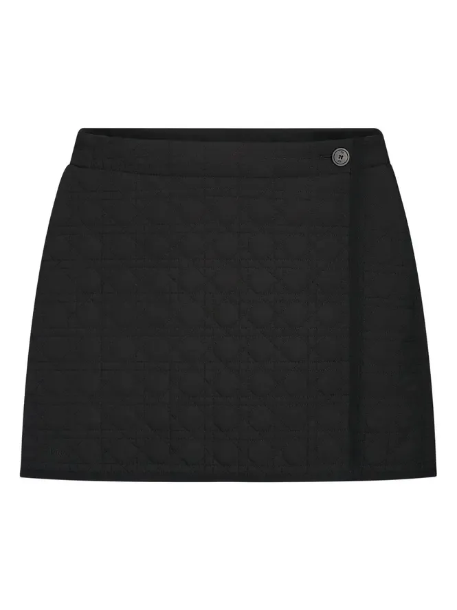 Dior Straight Macrocannage Wrap Miniskirt