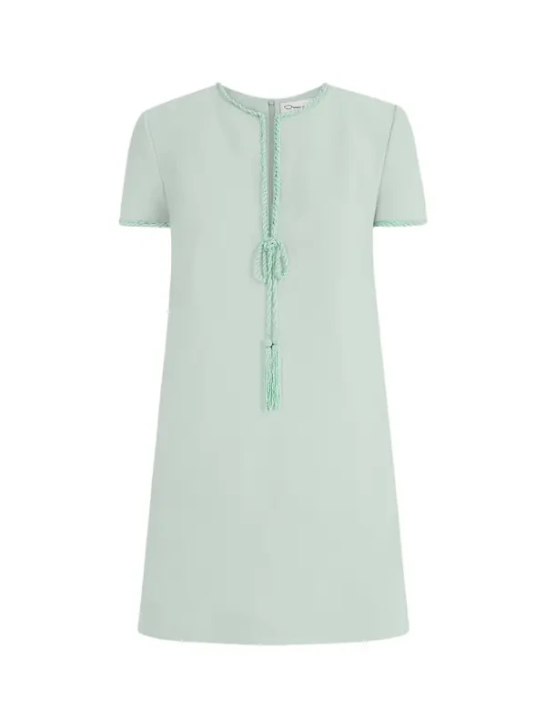 Beaded Bow-Detail Shift Dress