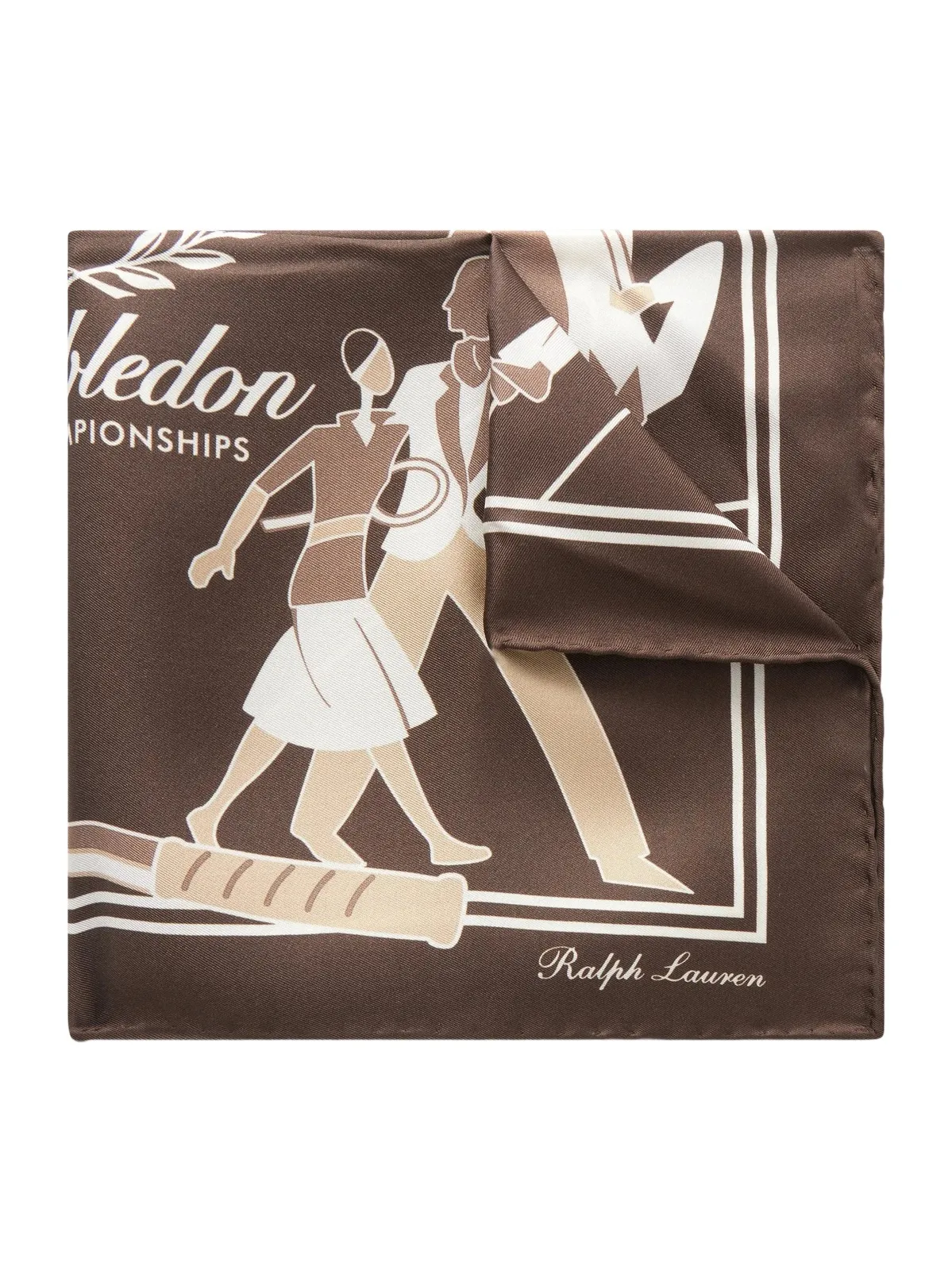 Wimbledon Printed Silk-Twill Pocket Square - Men Wimbledon Printed Silk-Twill Pocket Square - Men