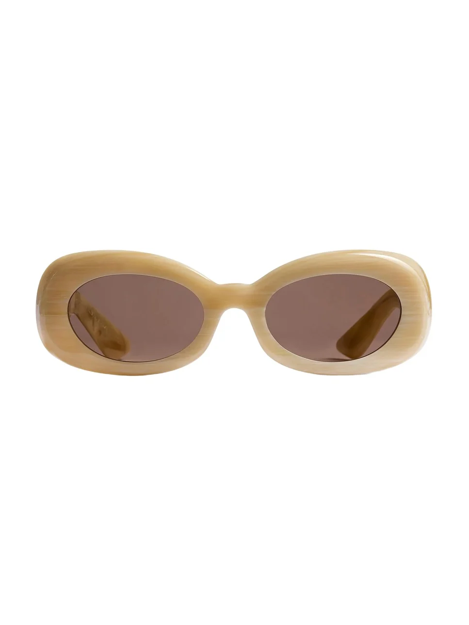 Khaite Khaite X Oliver Peoples 1992C In Beige Silk And Brown