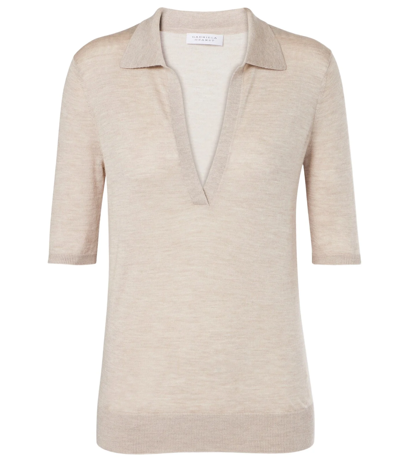 Frank cashmere and silk polo sweater