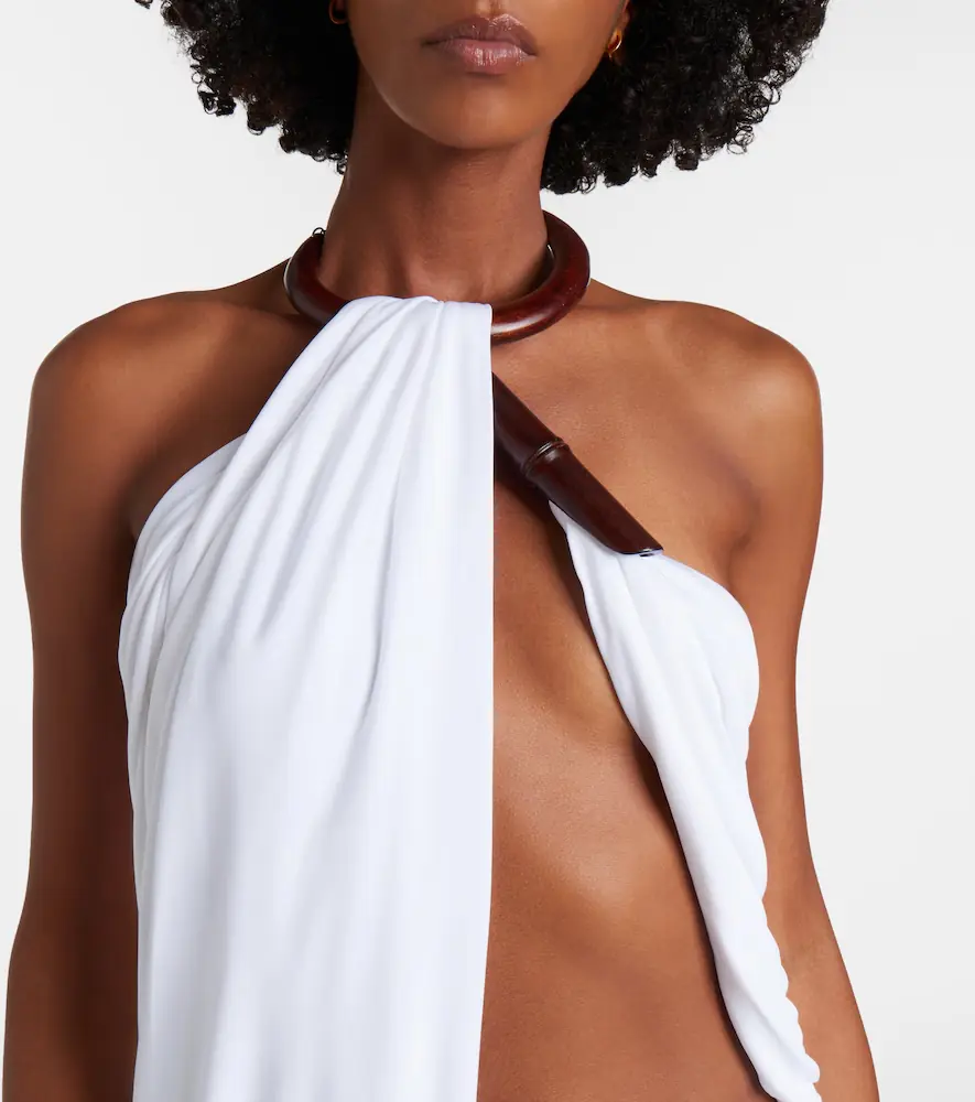 Christopher Esber Chime asymmetric draped jersey midi dress | Thumbnail 3