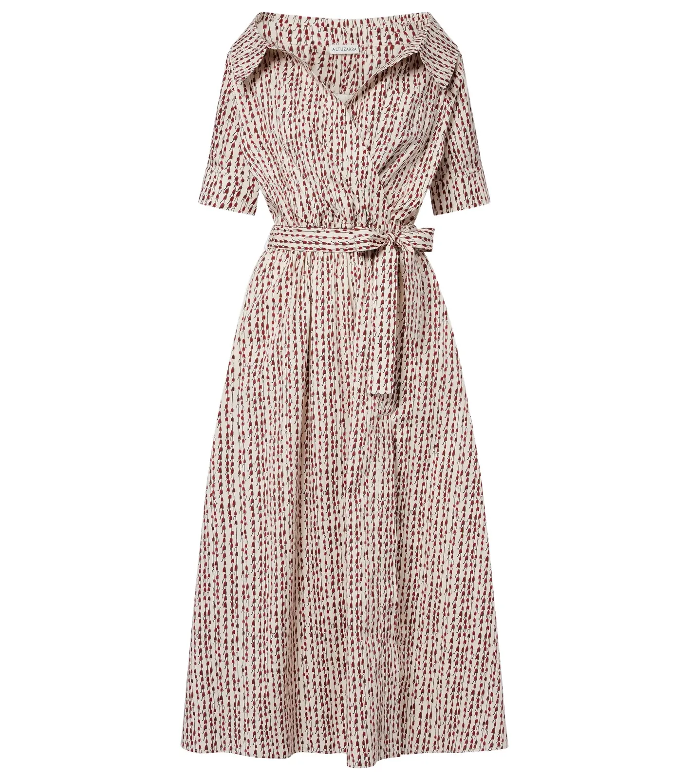 Altuzarra Lydia printed cotton-blend wrap dress