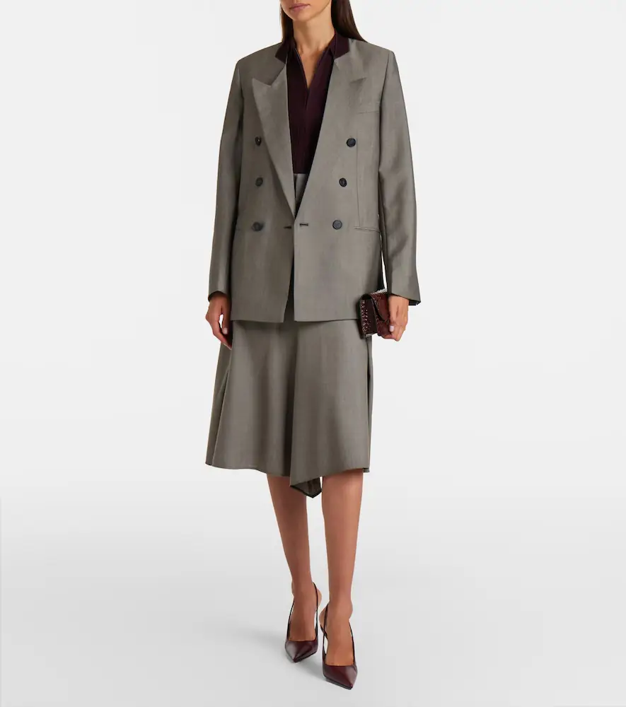 Victoria Beckham Beatrice wool and mohair blazer | Thumbnail 2 Victoria Beckham Beatrice wool and mohair blazer | Thumbnail 2
