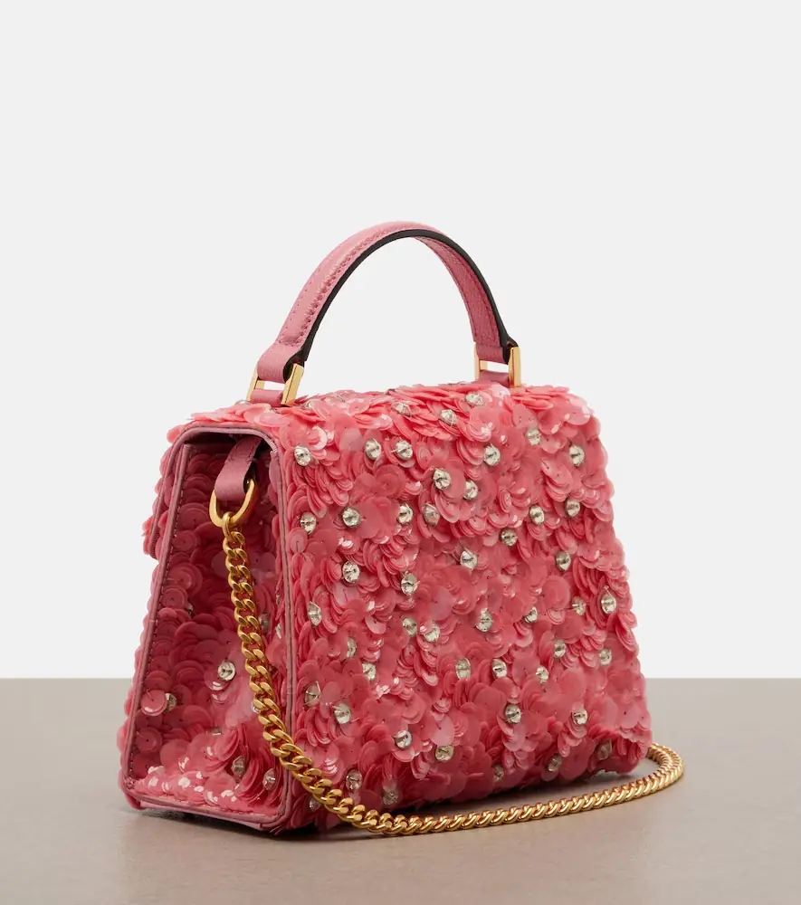 Valentino Garavani VSling Mini sequined top-handle bag | Thumbnail 3