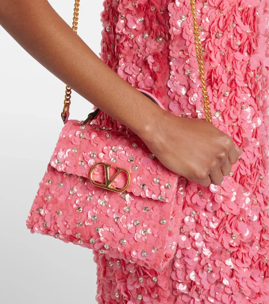 Valentino Garavani VSling Mini sequined top-handle bag | Thumbnail 5