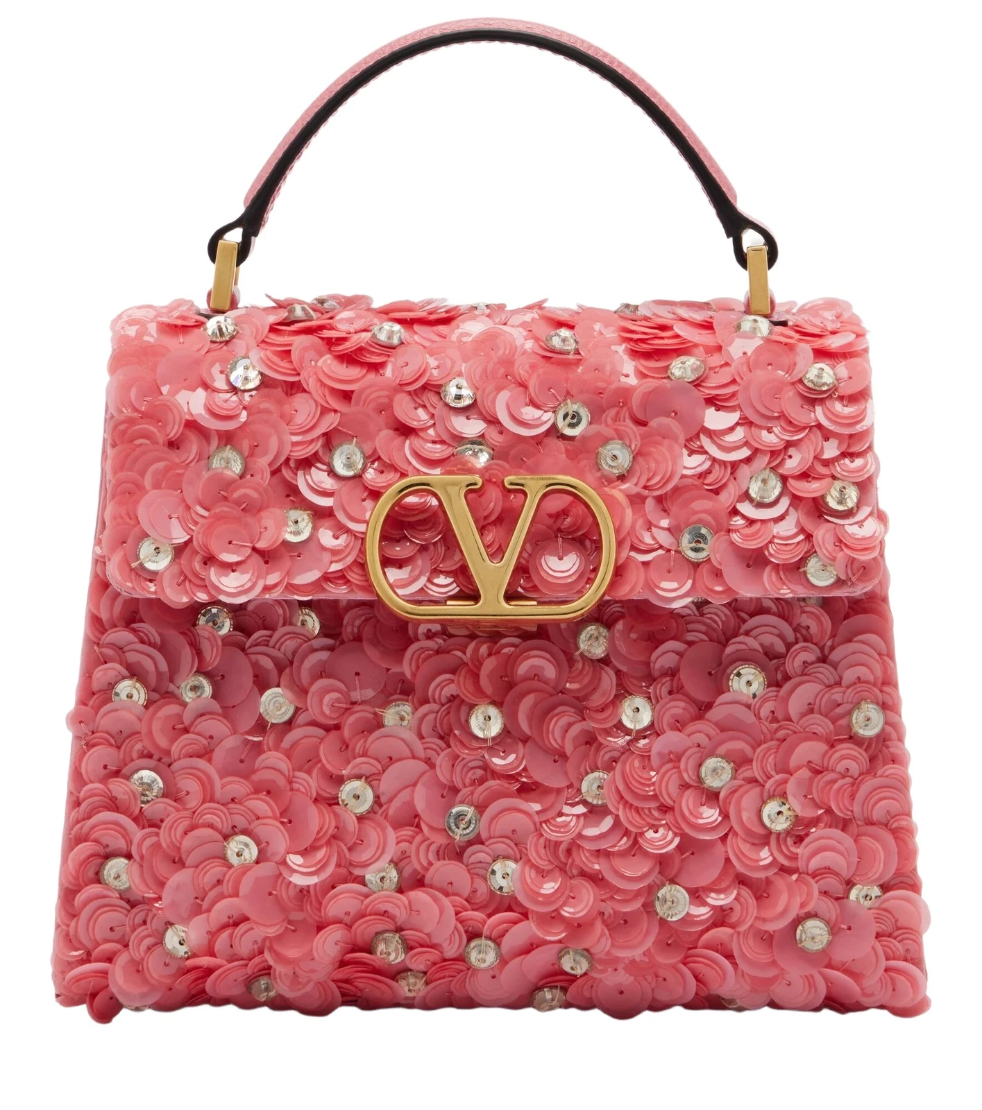 VSling Mini sequined top-handle bag
