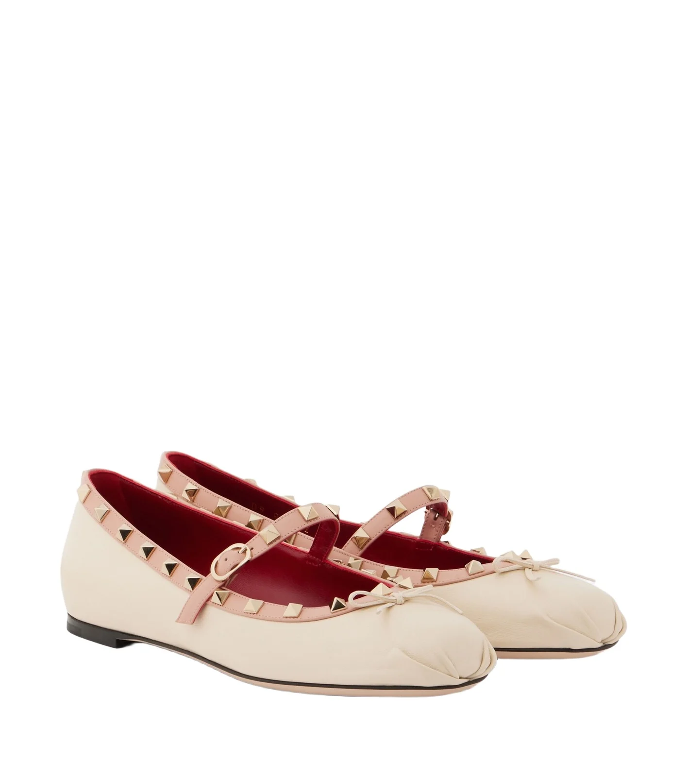 Valentino Garavani Rockstud leather Mary Jane flats