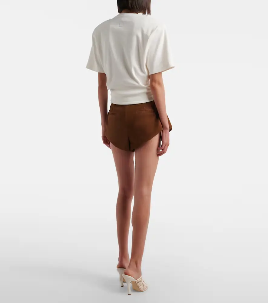 Magda Butrym Belted suede shorts | Thumbnail 3