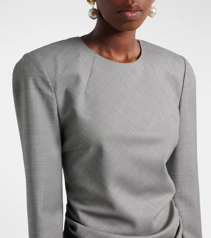 Magda Butrym Draped wool blouse | Thumbnail 6