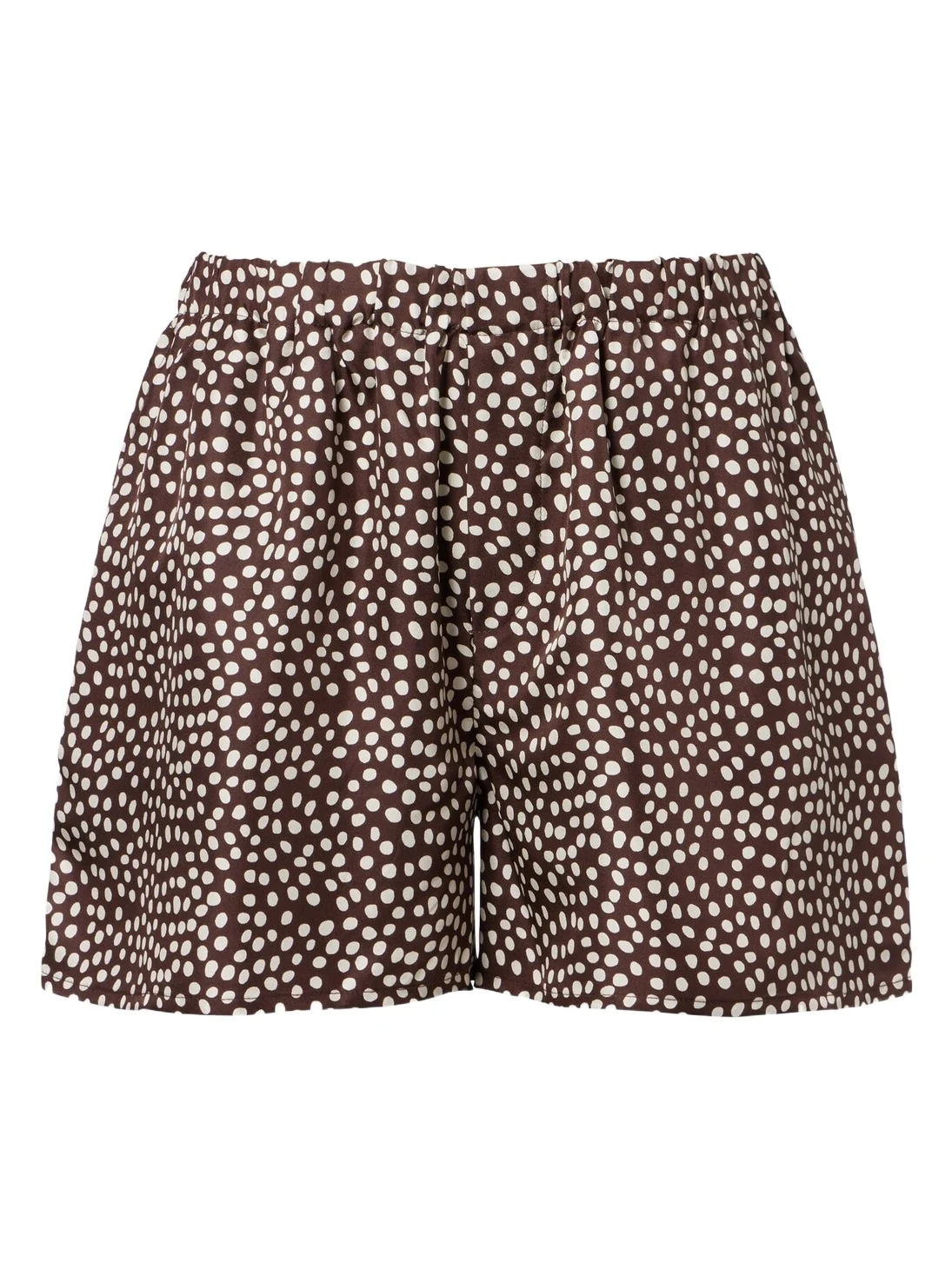 Franca polka-dot silk charmeuse shorts Franca polka-dot silk charmeuse shorts