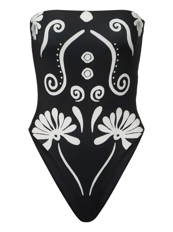 Lore printed strapless swimsuit Lore printed strapless swimsuit