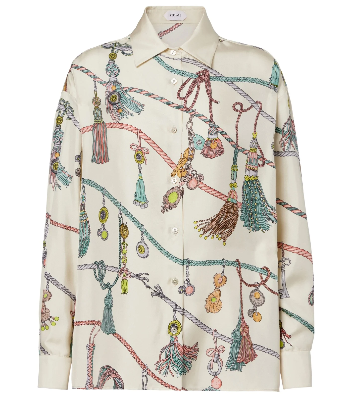 Printed silk twill shirt Printed silk twill shirt