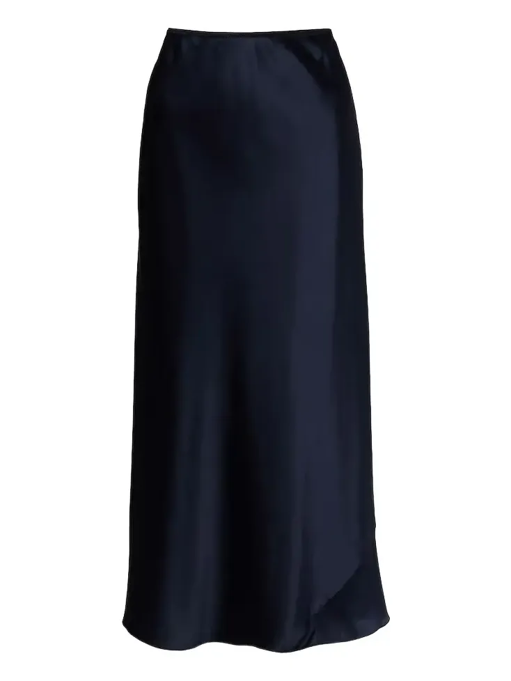 Sense Of Shine silk-blend satin slip skirt Sense Of Shine silk-blend satin slip skirt
