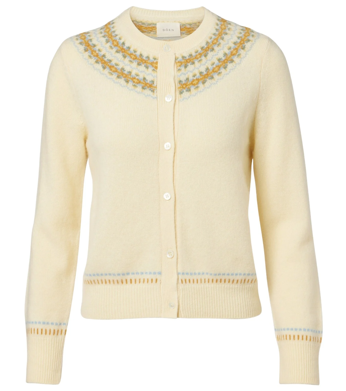 Dôen Olympe Fair Isle wool-blend cardigan Dôen Olympe Fair Isle wool-blend cardigan