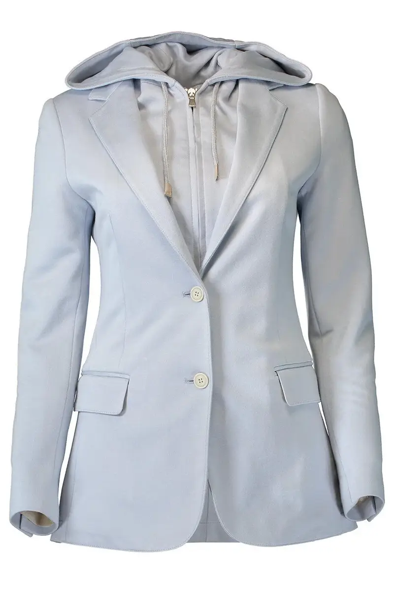 ELEVENTY Single Breasted Blazer with Bib | Image 1 ELEVENTY Single Breasted Blazer with Bib | Image 1