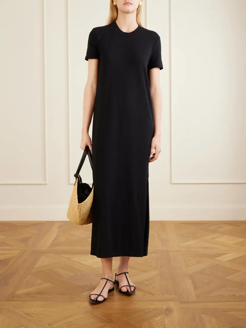 James Perse Cotton-blend Jersey Maxi Dress | Thumbnail 2 James Perse Cotton-blend Jersey Maxi Dress | Thumbnail 2