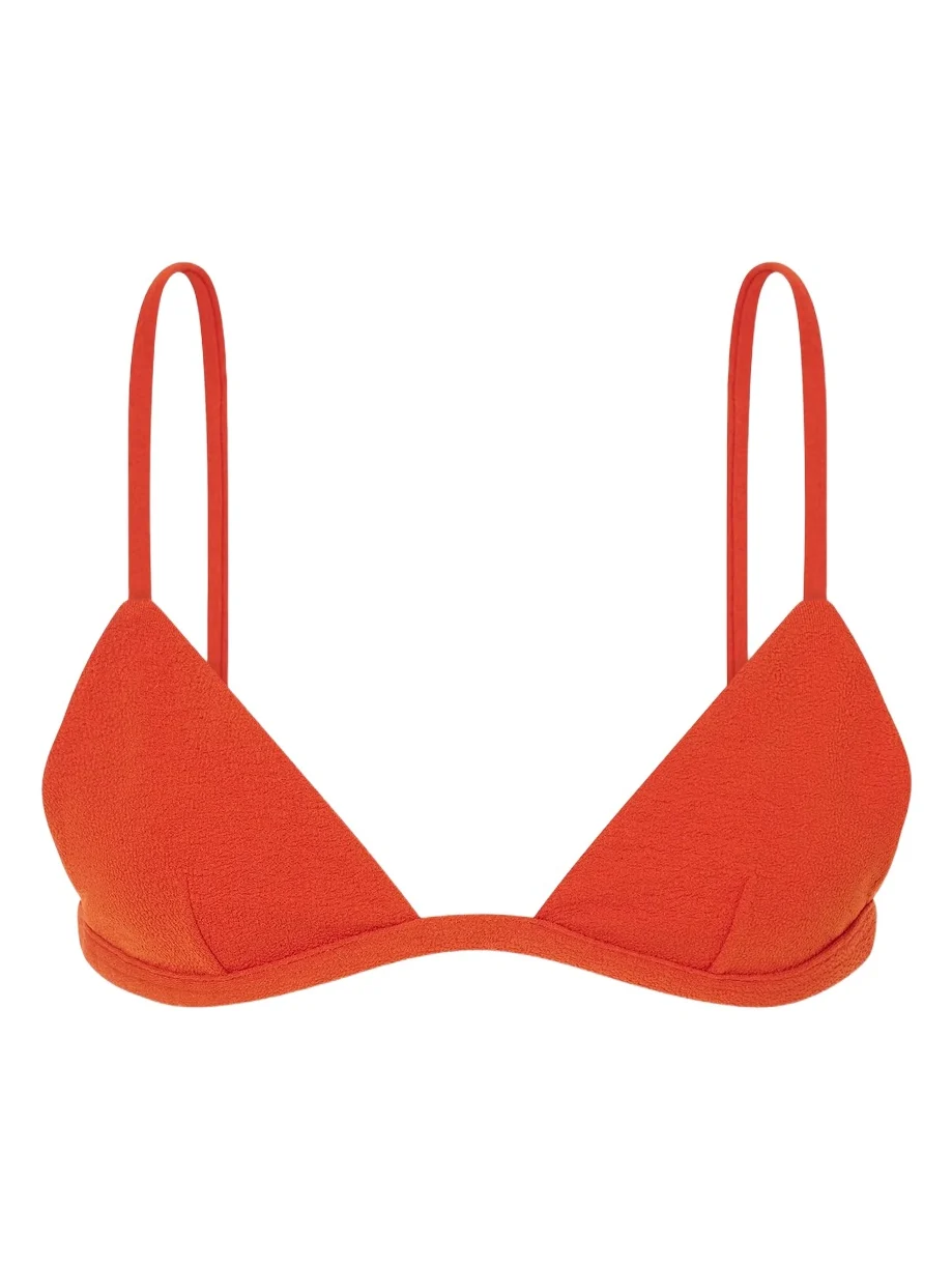 Crinkled Triangle Bikini Top Crinkled Triangle Bikini Top