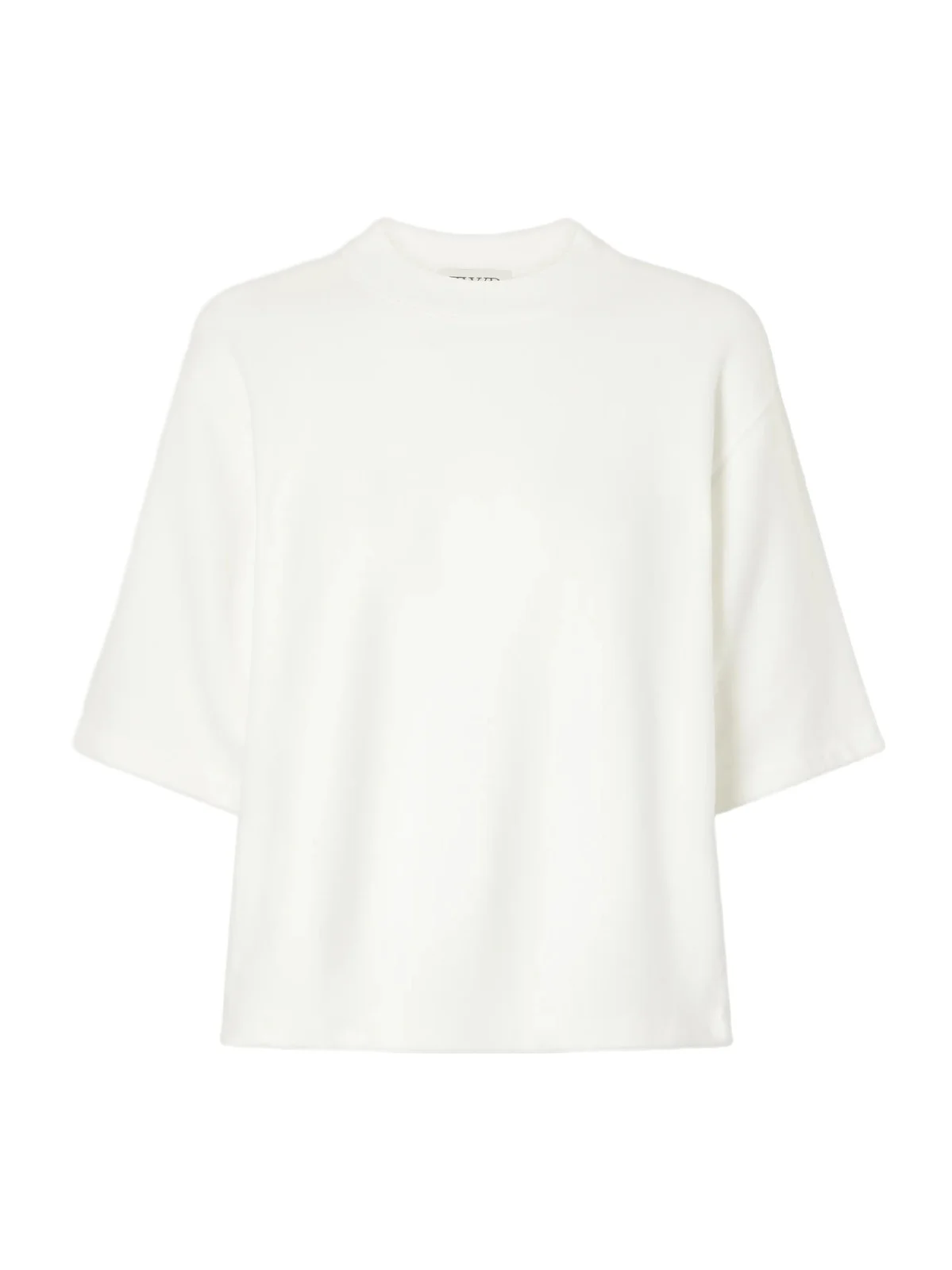 Mock-neck Cotton-jersey T-shirt
