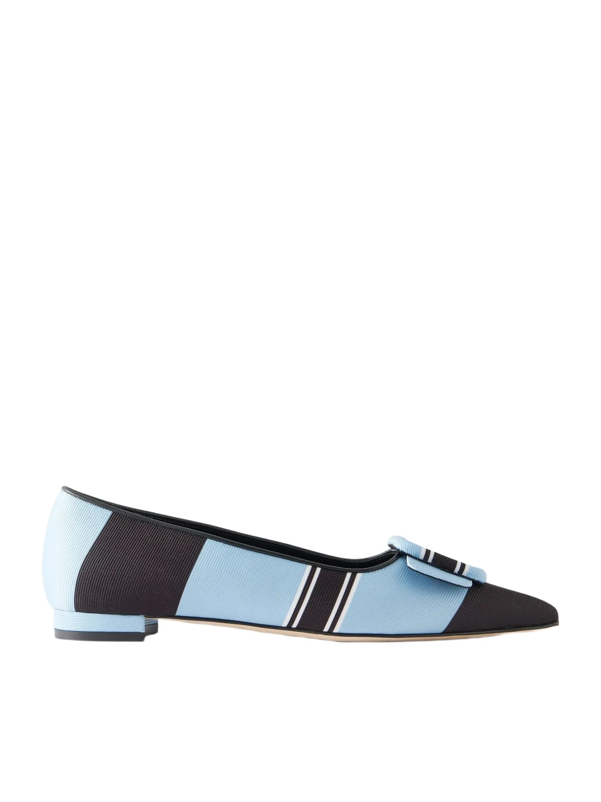 + Emilia Wickstead Maysale Striped Grosgrain Point-toe Flats + Emilia Wickstead Maysale Striped Grosgrain Point-toe Flats