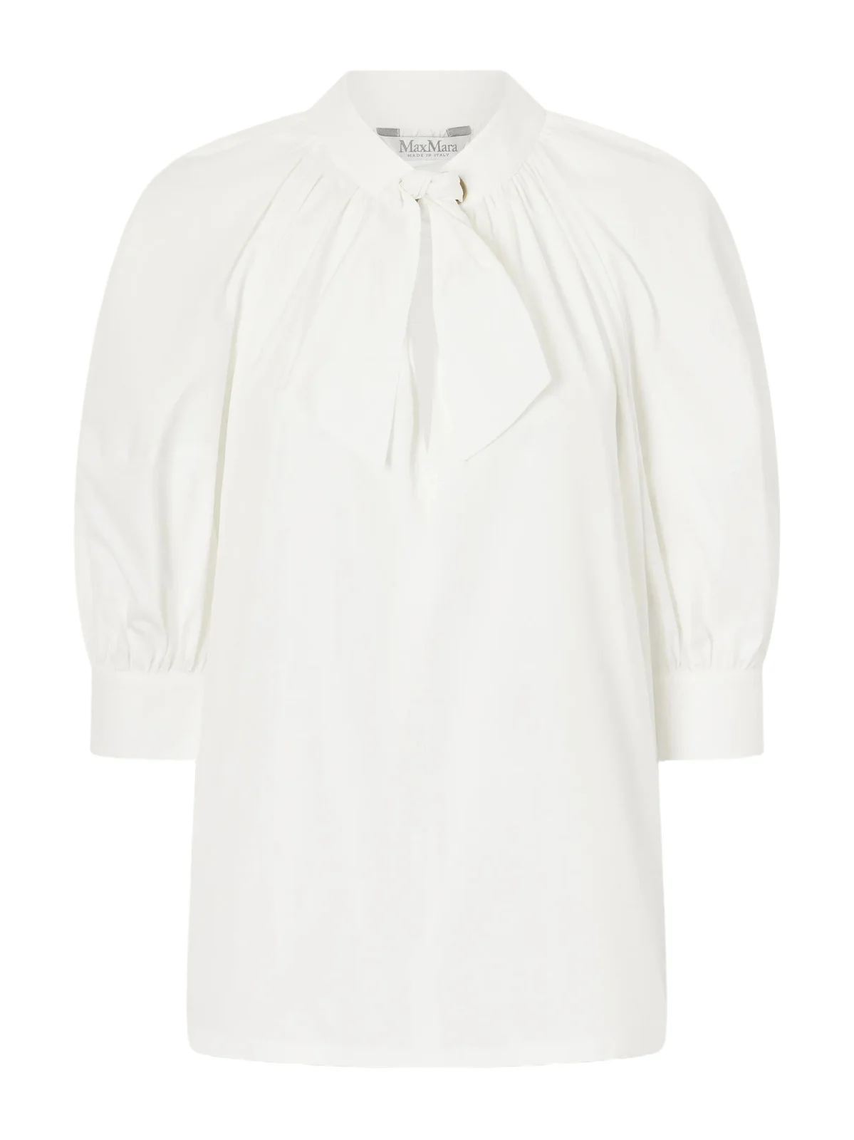 Quinoa Scarf-detailed Cotton Shirt