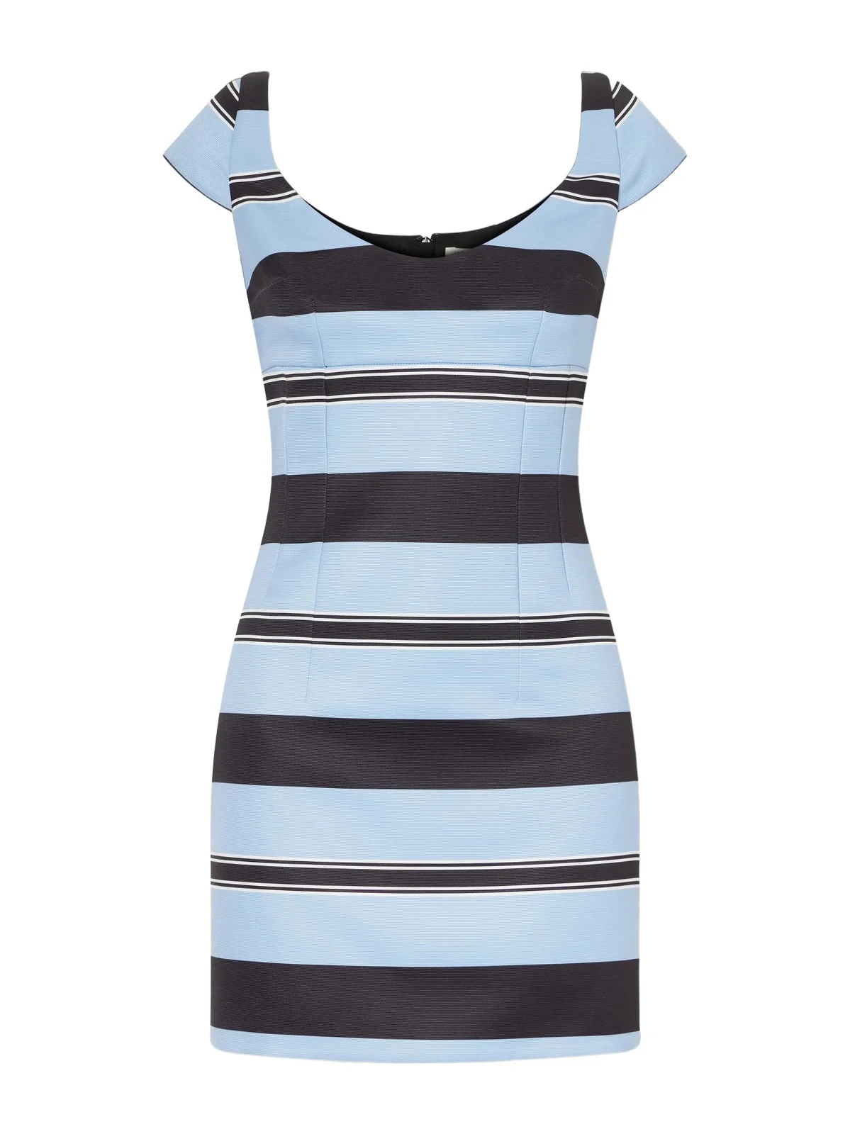 + Manolo Blahnik Eloise Striped Taffeta-faille Mini Dress