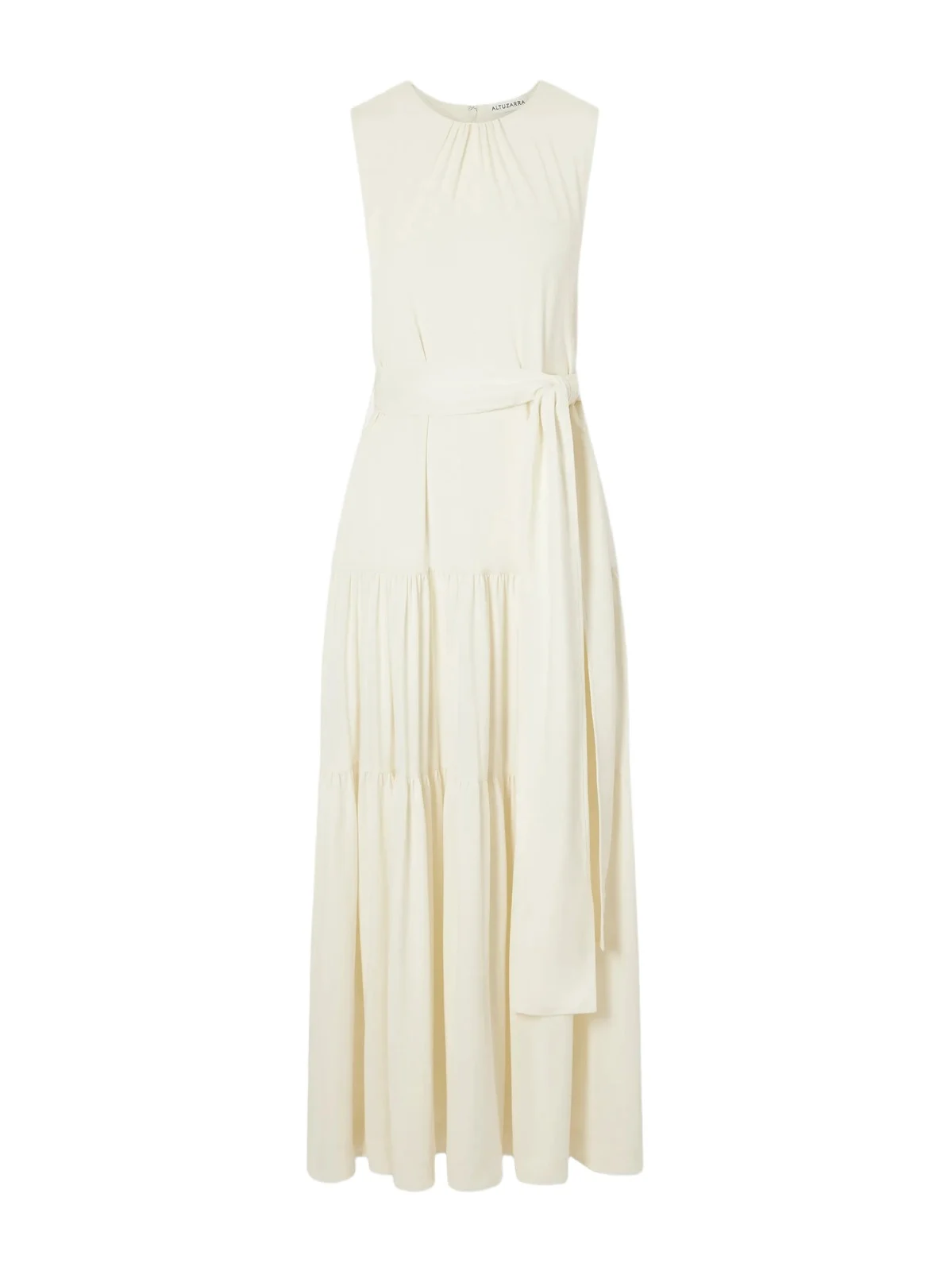 Liza Belted Tiered Gathered Jersey Maxi Dress Liza Belted Tiered Gathered Jersey Maxi Dress