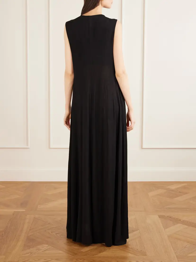 Sportmax Gathered Embellished Stretch-jersey Maxi Dress | Thumbnail 3 Sportmax Gathered Embellished Stretch-jersey Maxi Dress | Thumbnail 3