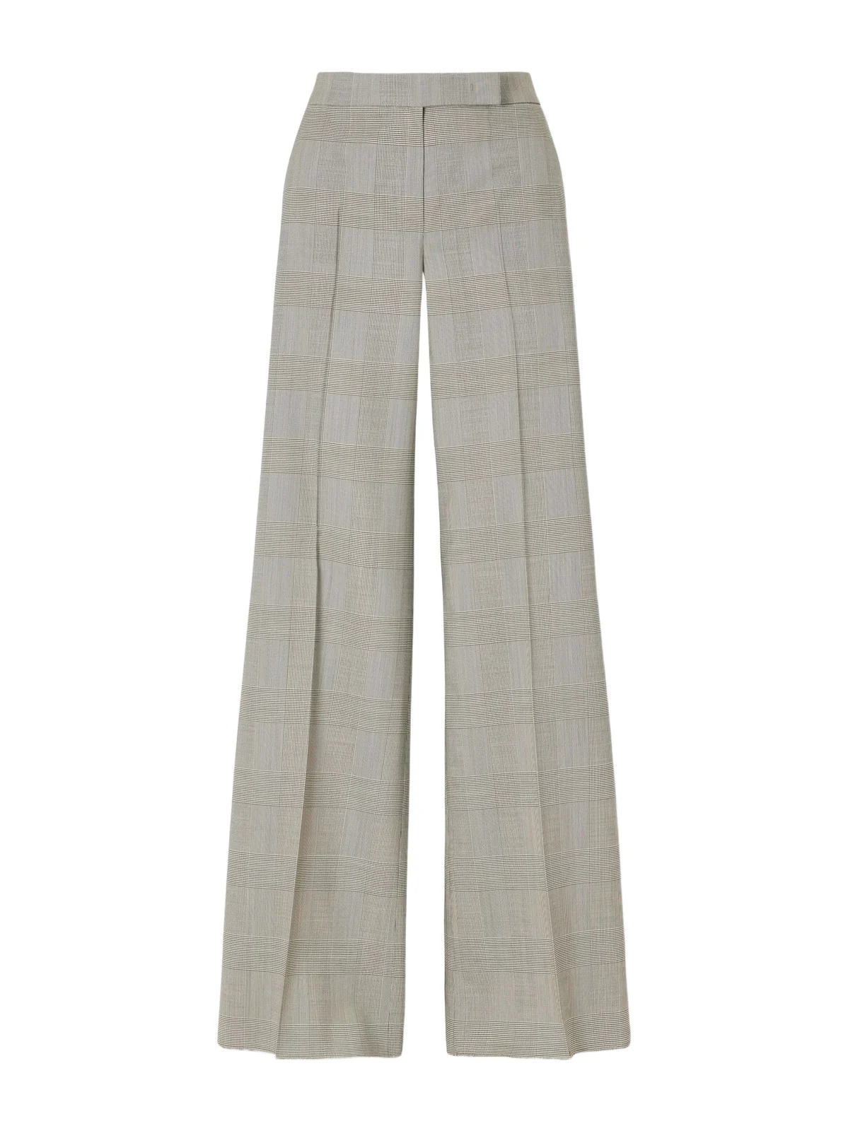 Netto Checked Wool Wide-leg Pants