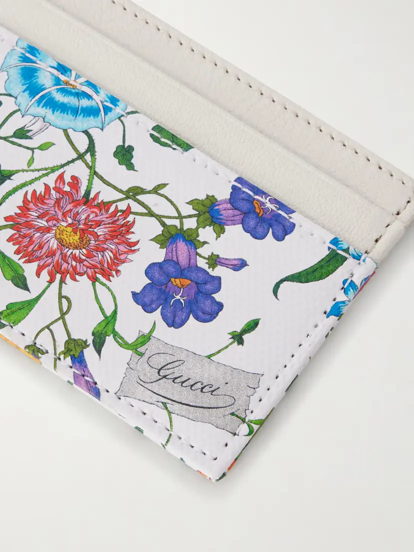 Gucci Floral-print Leather Cardholder | Thumbnail 3