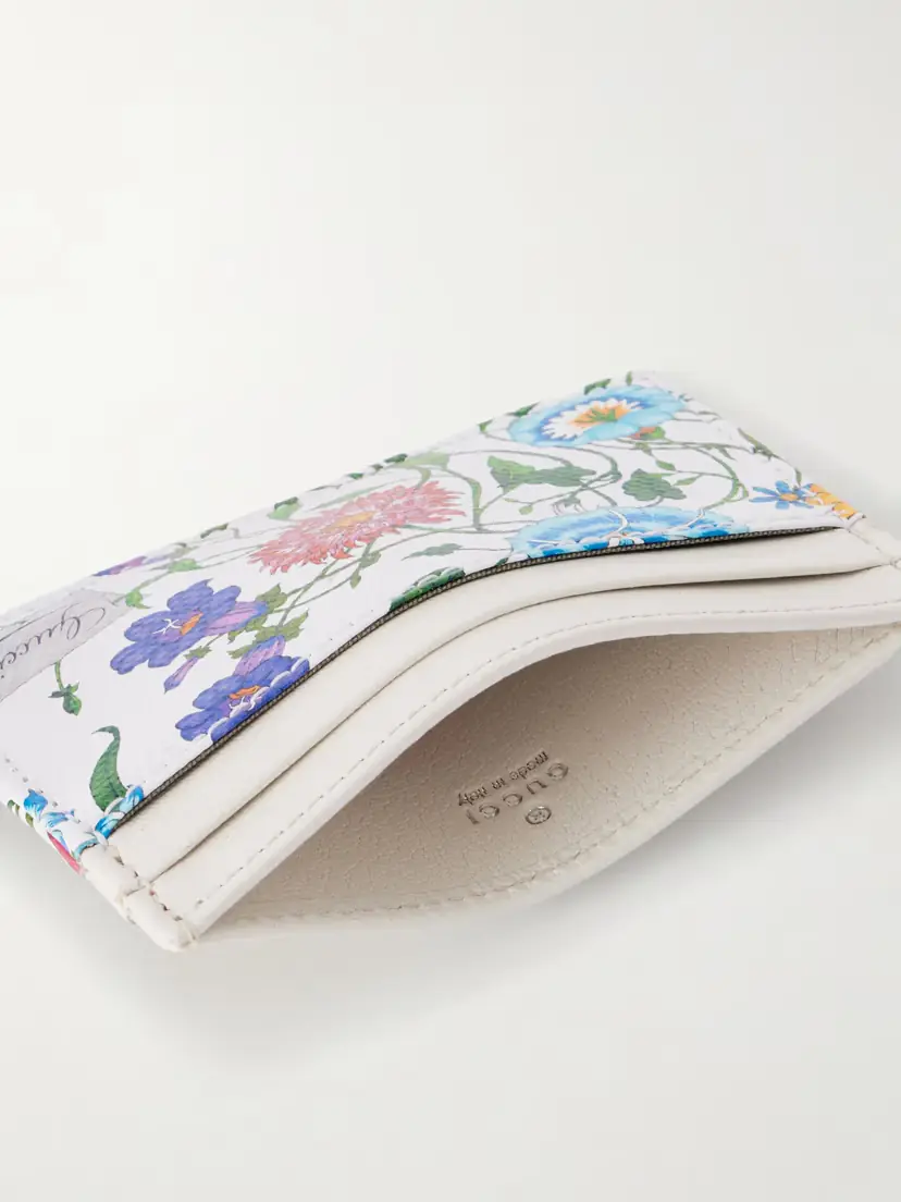 Gucci Floral-print Leather Cardholder | Thumbnail 4
