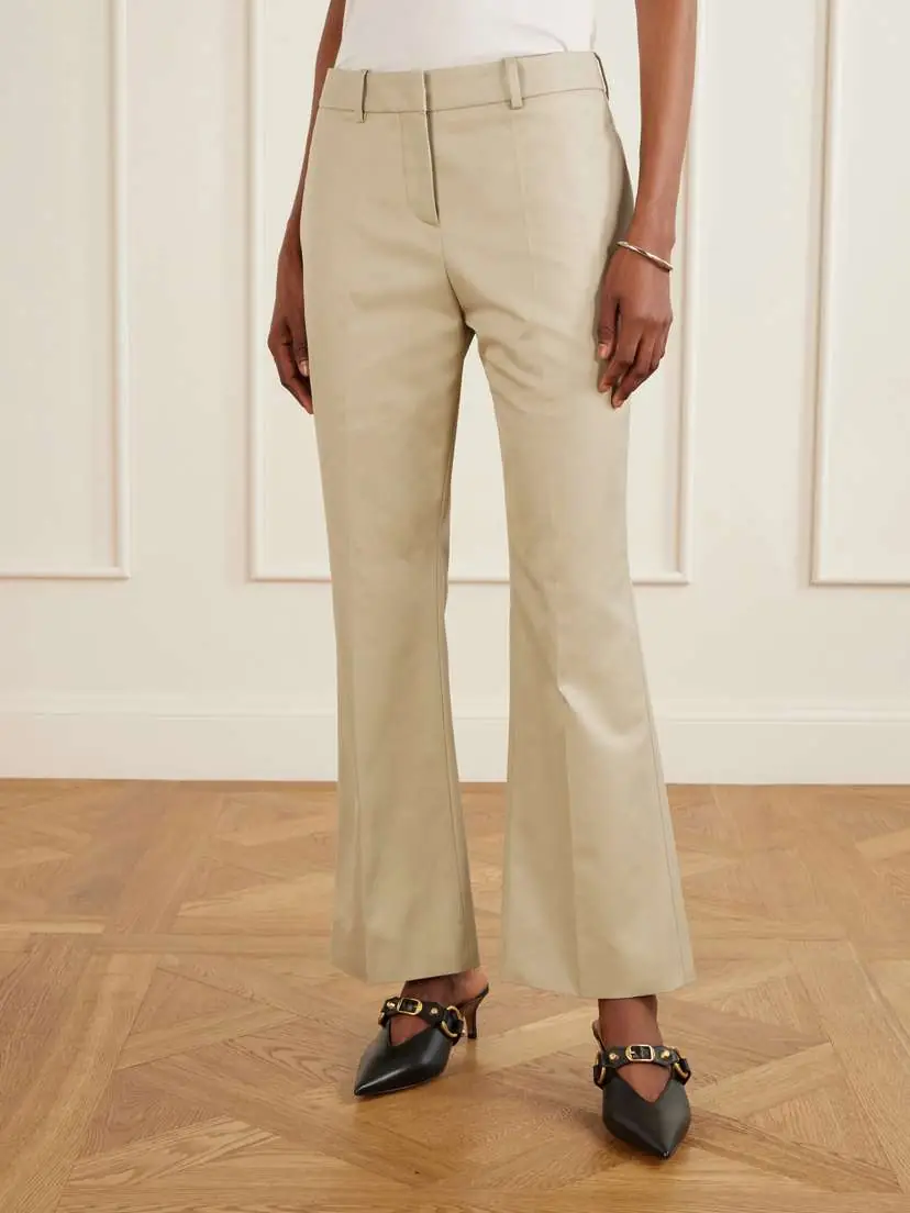 Balenciaga Cotton-gabardine Straight-leg Trousers | Thumbnail 3