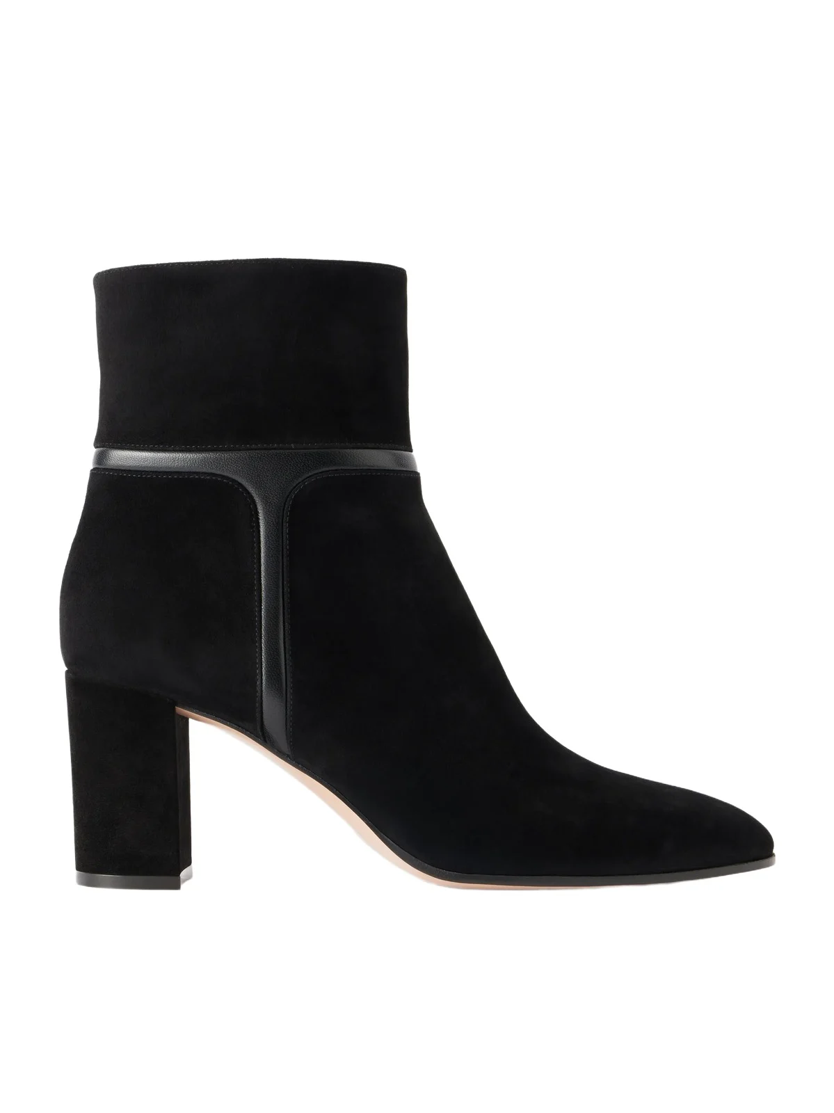 70 Leather-trimmed Suede Leather Boots