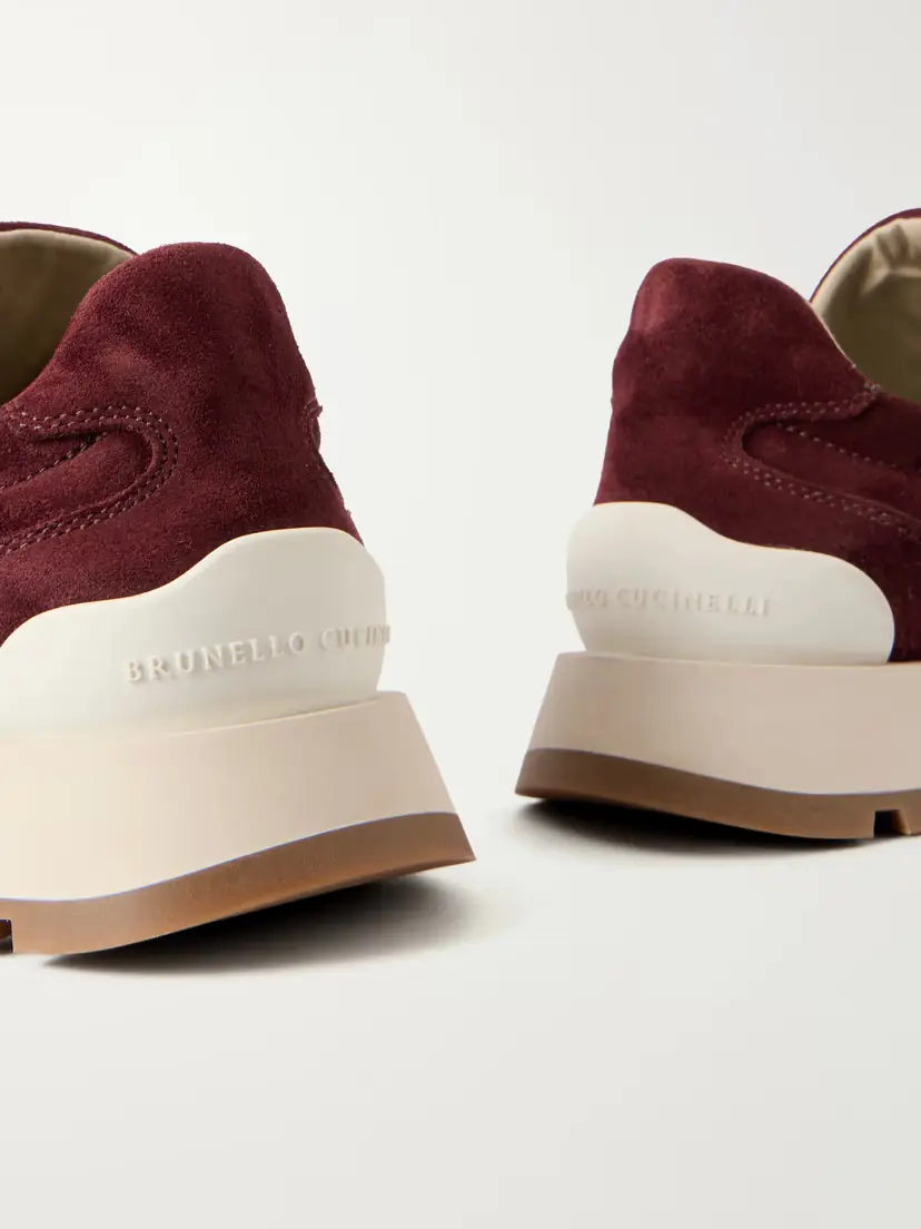 Brunello Cucinelli Bead-embellished Suede Sneakers | Thumbnail 5 Brunello Cucinelli Bead-embellished Suede Sneakers | Thumbnail 5