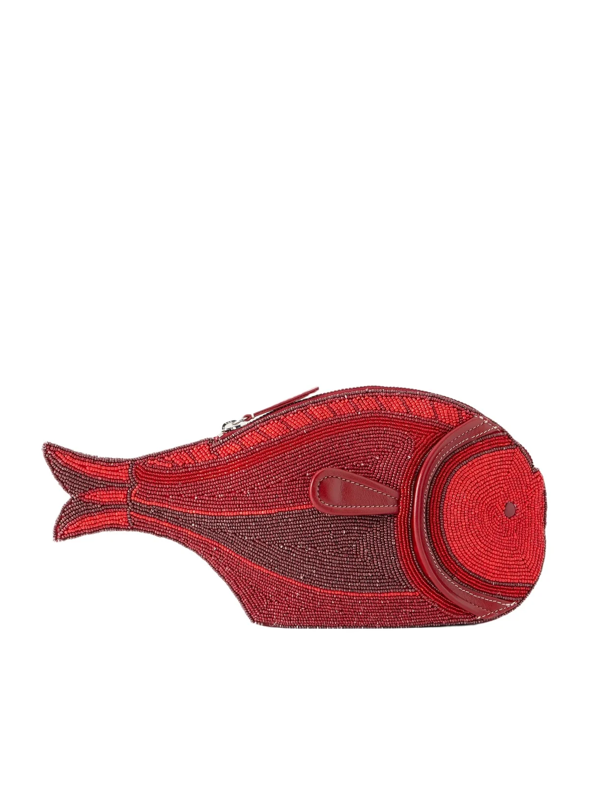 Pesce Beaded Leather Clutch Pesce Beaded Leather Clutch
