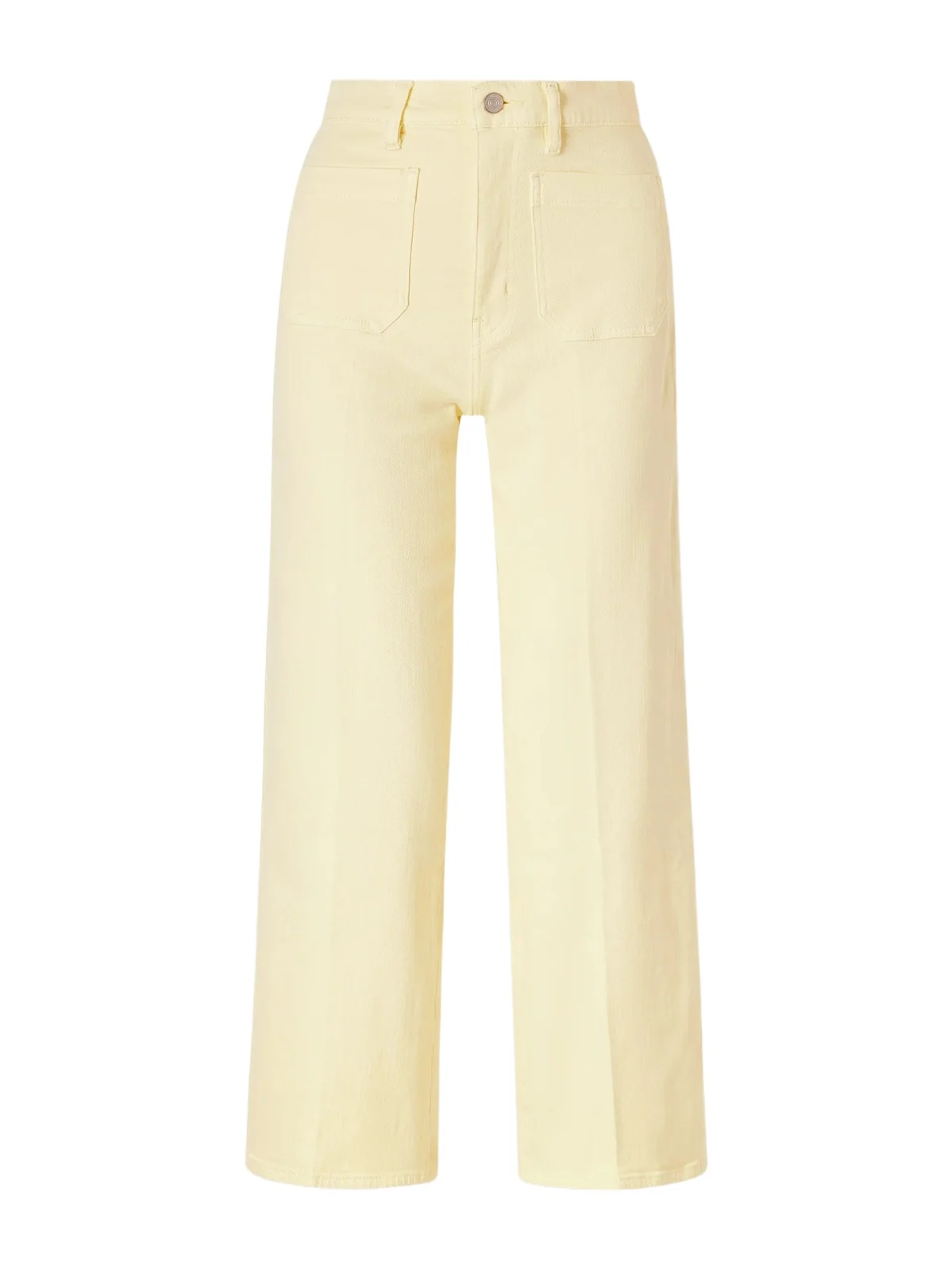Frame The Anchor Pant Cotton-blend High-rise Wide-leg Pants