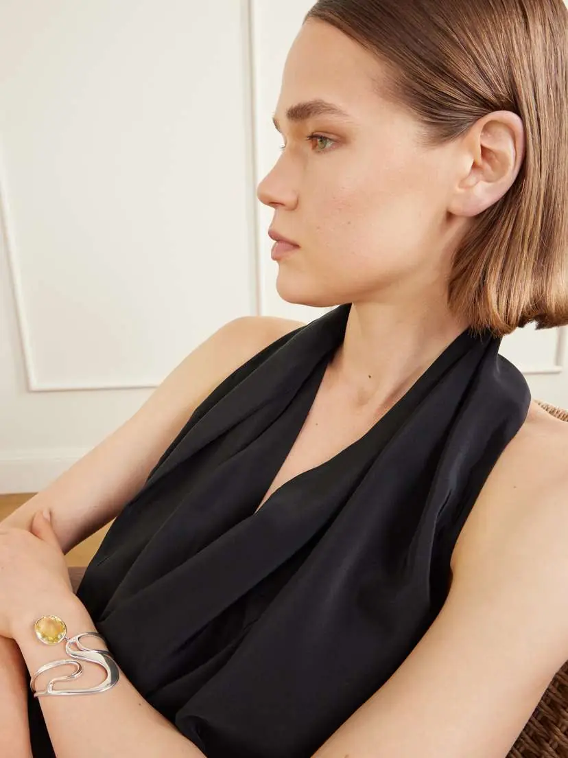 Juju Vera Lula Sterling Silver And Citrine Cuff | Thumbnail 5