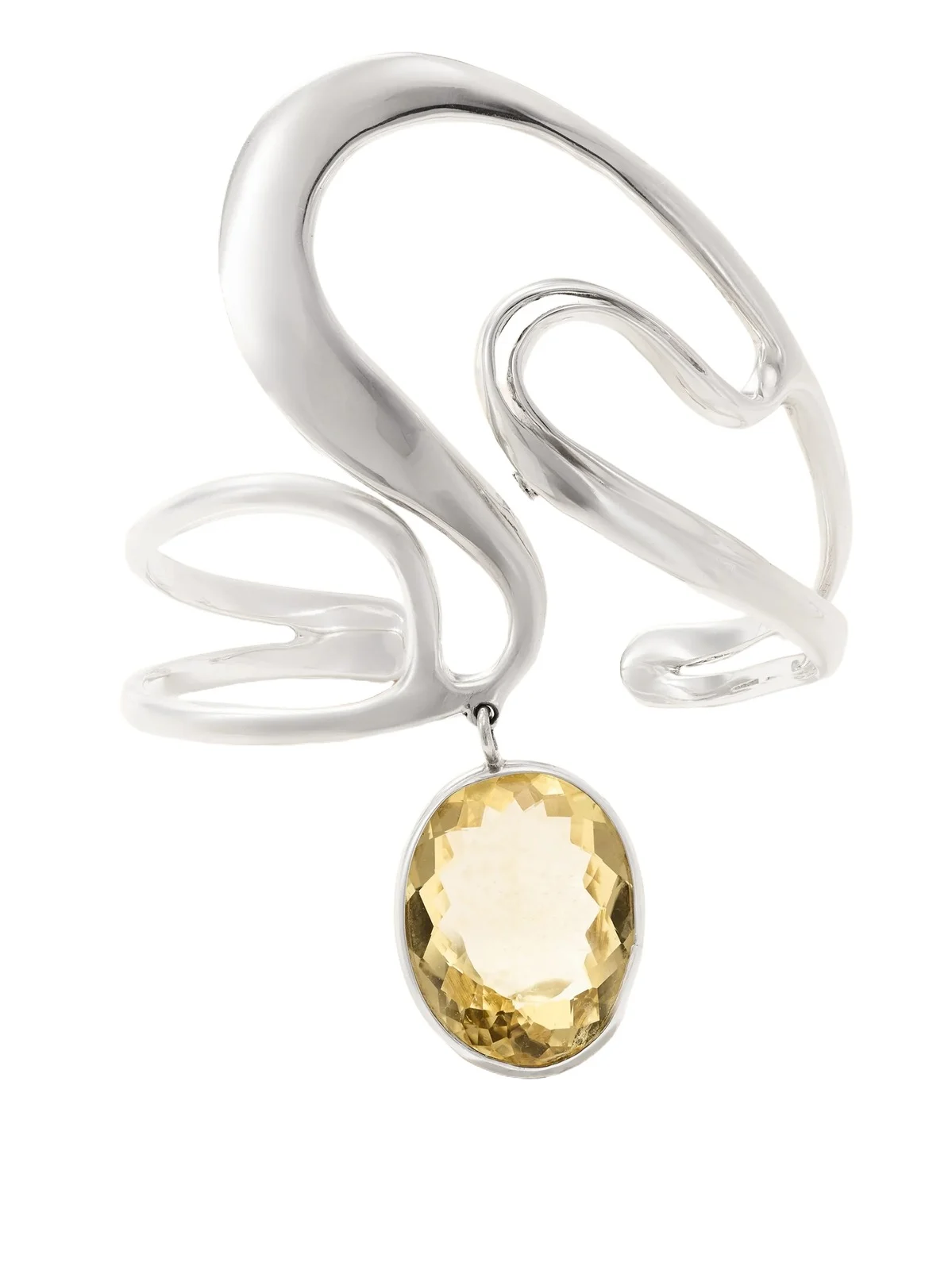 Lula Sterling Silver And Citrine Cuff