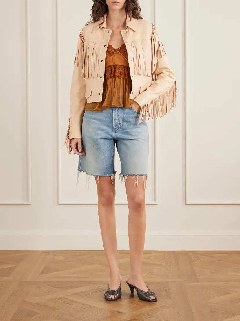Chloé Fringed Leather Jacket | Thumbnail 2 Chloé Fringed Leather Jacket | Thumbnail 2