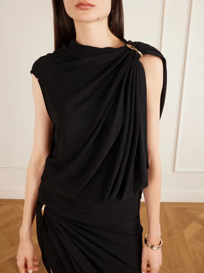 Sportmax Lacuna Embellished Jersey Blouse | Thumbnail 4 Sportmax Lacuna Embellished Jersey Blouse | Thumbnail 4